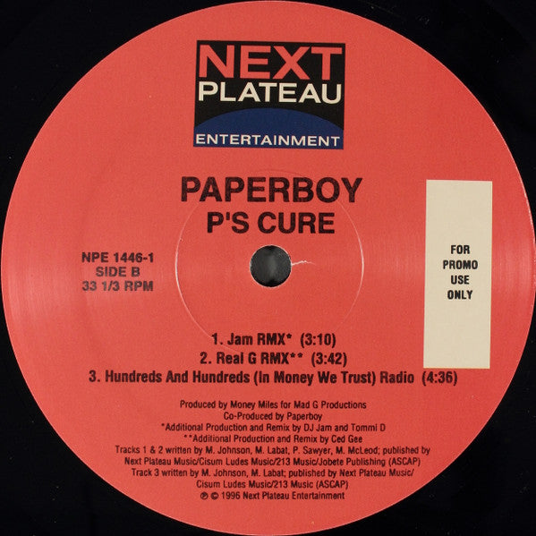 Paperboy : P's Cure (12", Promo)