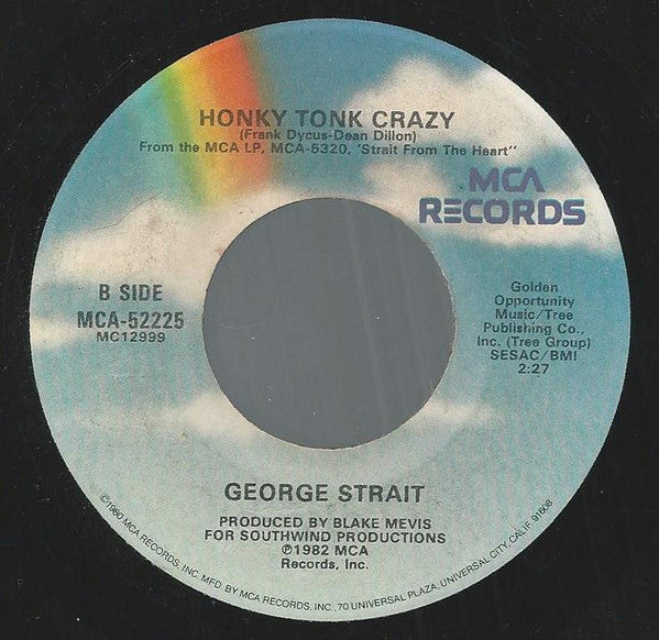 George Strait : A Fire I Can't Put Out (7", Single, Glo)