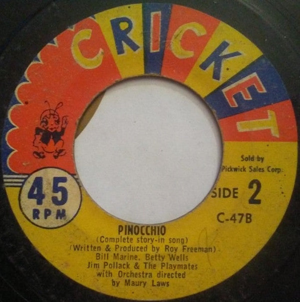 Bill Marine With Betty Wells And The Playmates (5) : Pinocchio (7", EP)