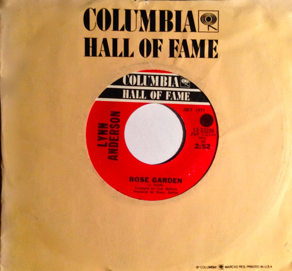 Lynn Anderson : Rose Garden / You're My Man (7", Single)