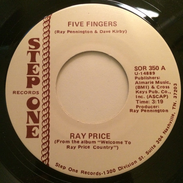 Ray Price : Five Fingers (7", Single)