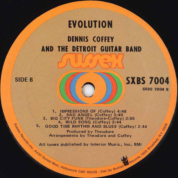 Dennis Coffey And The Detroit Guitar Band : Evolution (LP, Album, ARP)