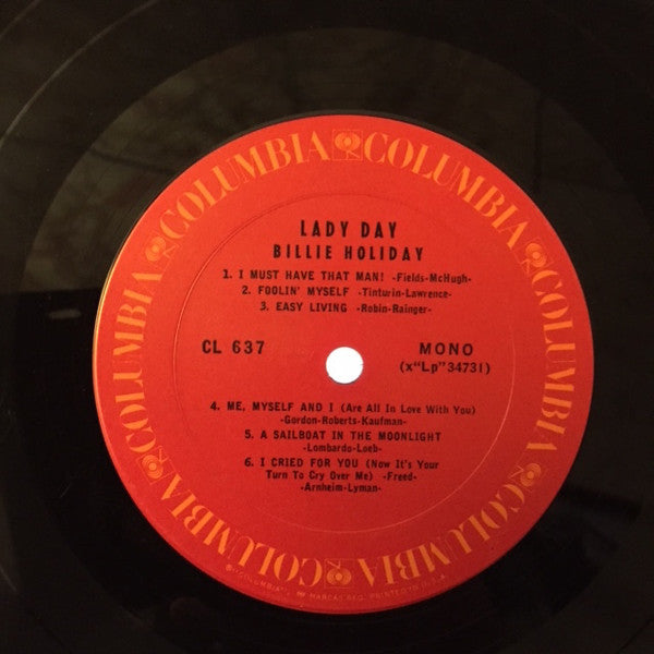 Billie Holiday : Lady Day (LP, Comp, Mono, RP)