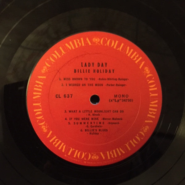Billie Holiday : Lady Day (LP, Comp, Mono, RP)