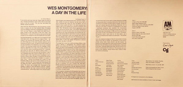 Wes Montgomery : A Day In The Life (LP, Album, San)
