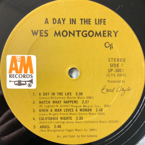 Wes Montgomery : A Day In The Life (LP, Album, San)