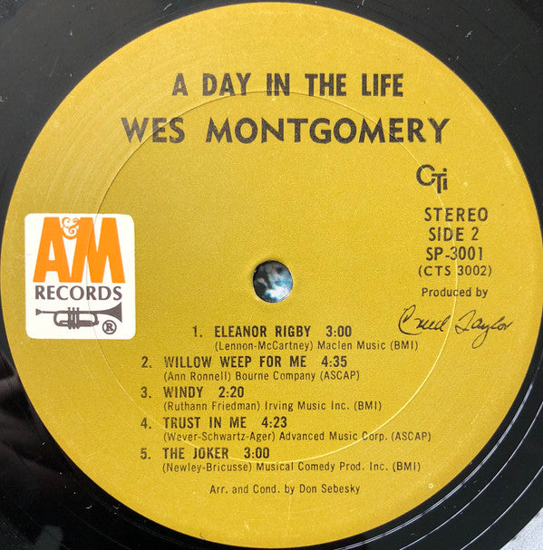 Wes Montgomery : A Day In The Life (LP, Album, San)