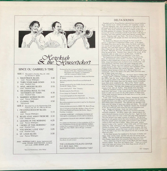 Hezekiah & The Houserockers : Since Ol' Gabriel's Time (LP, Album)