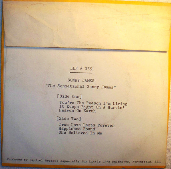 Sonny James : The Sensational Sonny James (7", Jukebox)