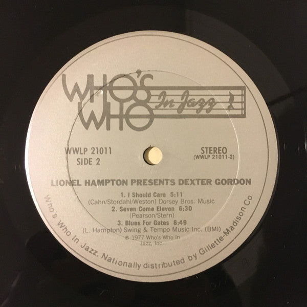 Lionel Hampton With Dexter Gordon : Who's Who In Jazz Presents: Lionel Hampton With Dexter Gordon (LP, Album)