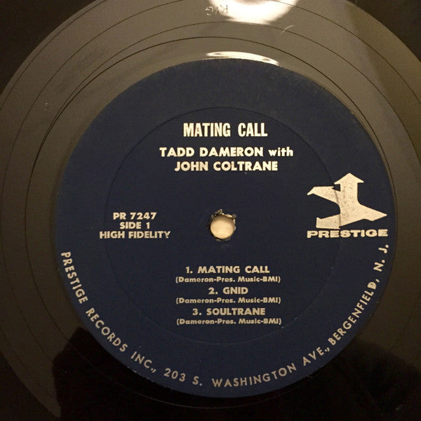 John Coltrane With Tadd Dameron : Mating Call (LP, Album, Mono, RE)