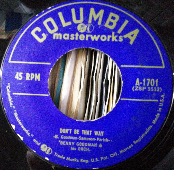 Benny Goodman And His Orchestra : One O'Clock Jump And Don't Be That Way (7", EP)