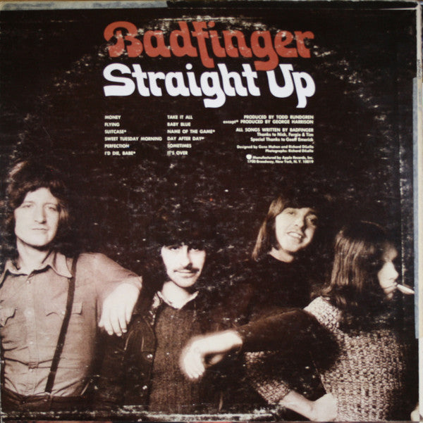 Badfinger : Straight Up (LP, Album, Jac)