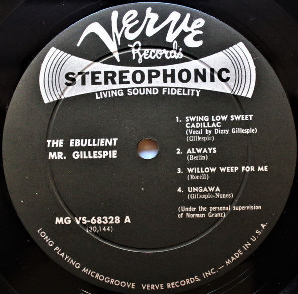 Dizzy Gillespie : The Ebullient Mr. Gillespie (LP, Album)