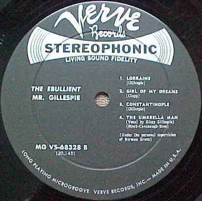 Dizzy Gillespie : The Ebullient Mr. Gillespie (LP, Album)