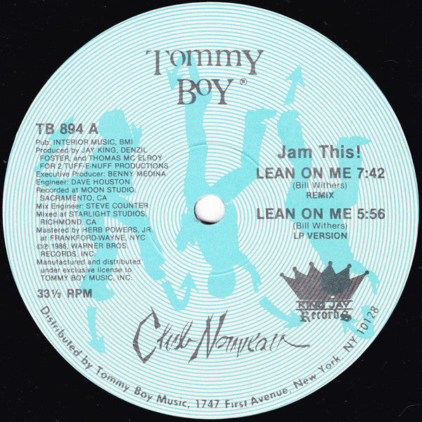 Club Nouveau : Lean On Me (Remix) (12")