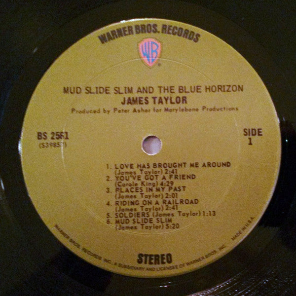 James Taylor (2) : Mud Slide Slim And The Blue Horizon (LP, Album, Ter)