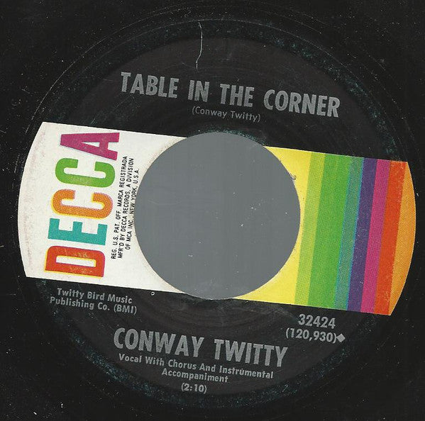 Conway Twitty : Darling, You Know I Wouldn't Lie (7", Single)