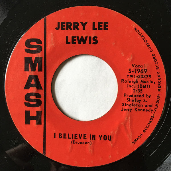 Jerry Lee Lewis : Baby, Hold Me Close (7", Single, Styrene)
