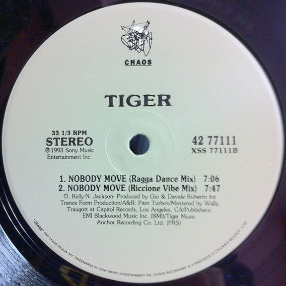 Tiger : Nobody Move (12")