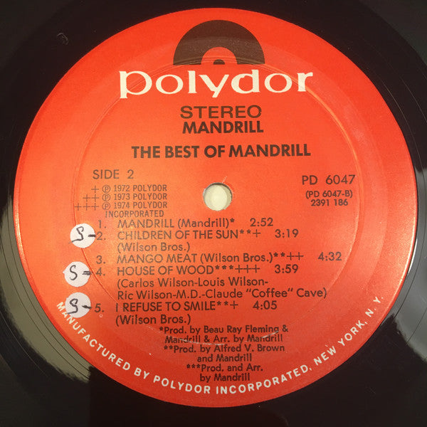 Mandrill : The Best Of Mandrill (LP, Comp, Mon)