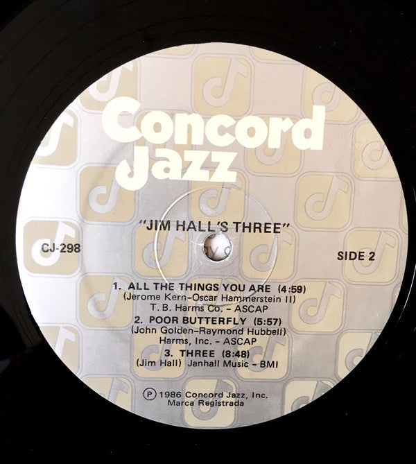 Jim Hall : Jim Hall's Three (LP, Album)