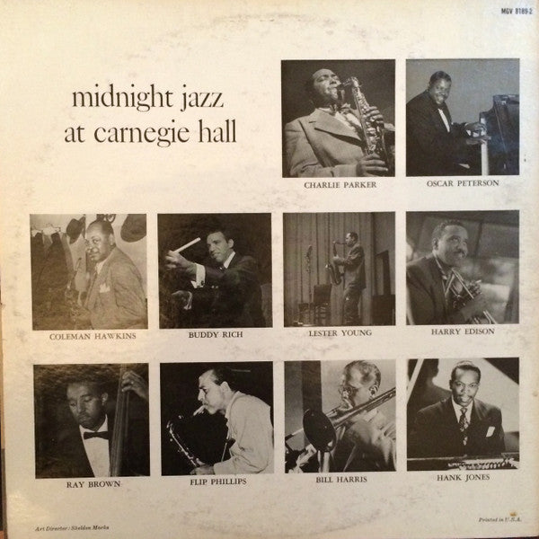 Various : Midnight Jazz At Carnegie Hall (2xLP, Comp, Mono)