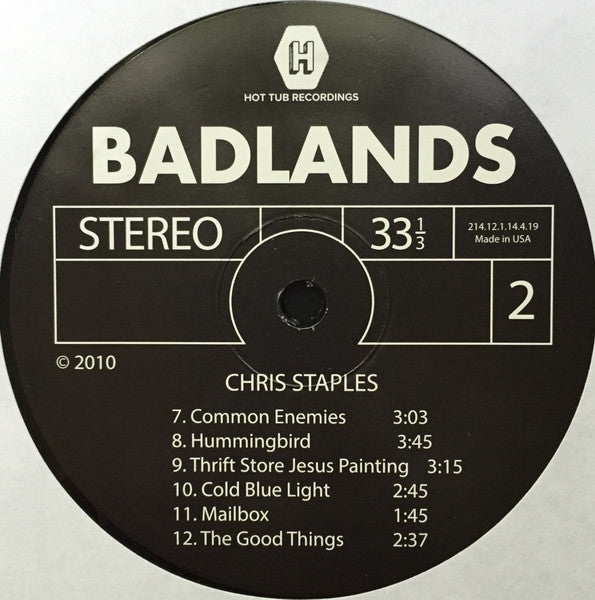 Chris Staples : Badlands (LP, Album)