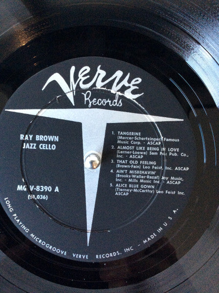 Ray Brown : Jazz Cello (LP, Mono)