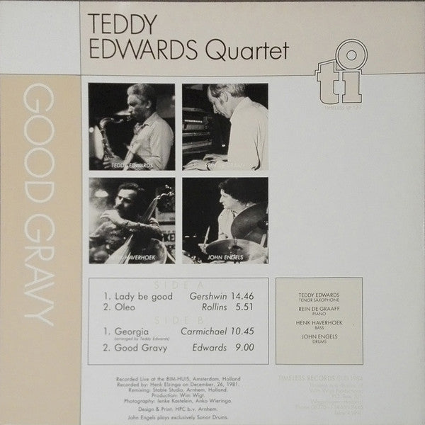 Teddy Edwards Quartet : Good Gravy (LP, Album)