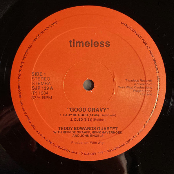 Teddy Edwards Quartet : Good Gravy (LP, Album)