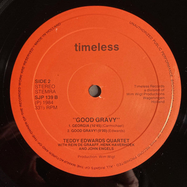 Teddy Edwards Quartet : Good Gravy (LP, Album)