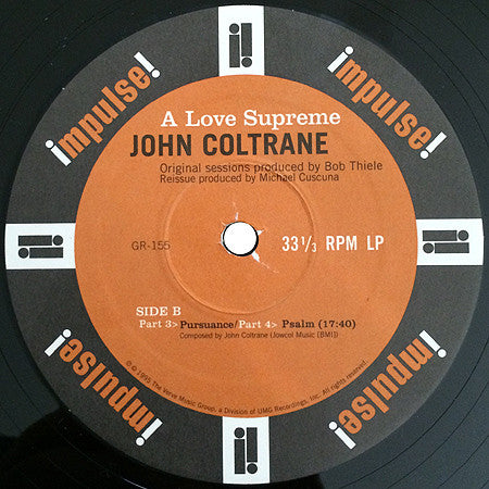 John Coltrane : A Love Supreme (LP, Album, RE, RM, TML)
