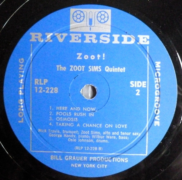 The Zoot Sims Quintet : Zoot! (LP, Album, Mono, RP)