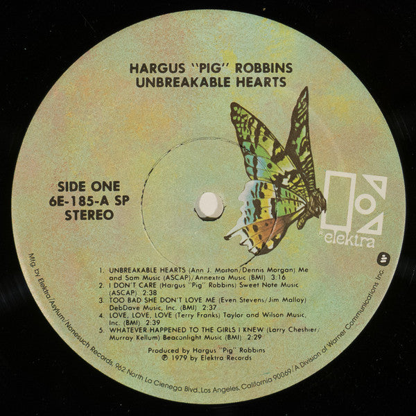 Hargus "Pig" Robbins* : Unbreakable Hearts (LP)
