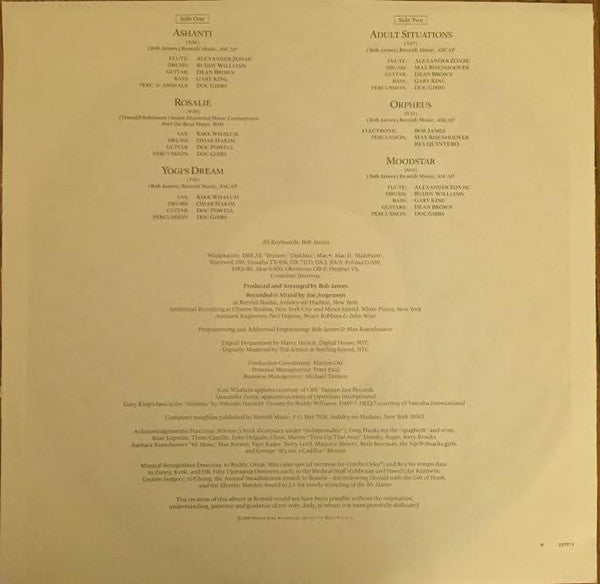 Bob James : Ivory Coast (LP, Album, Club, Col)
