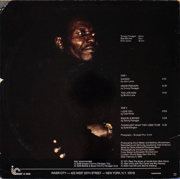 Tommy Flanagan, Red Mitchell, Elvin Jones : Super-Session (LP, Album)