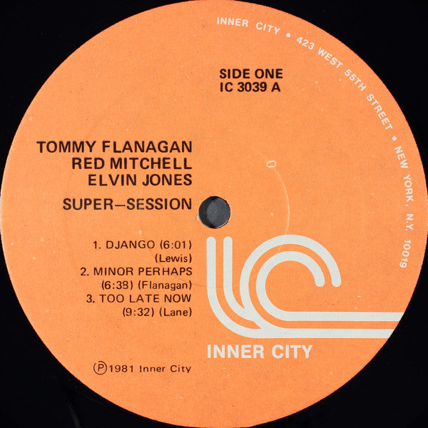 Tommy Flanagan, Red Mitchell, Elvin Jones : Super-Session (LP, Album)