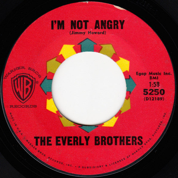 The Everly Brothers* : Crying In The Rain (7", Single)