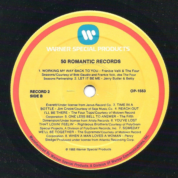 Various : 50 Romantic Records (Album No. 2) (LP, Comp)