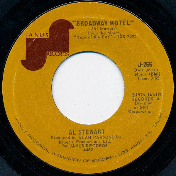 Al Stewart : Year Of The Cat (7", Single, Styrene)