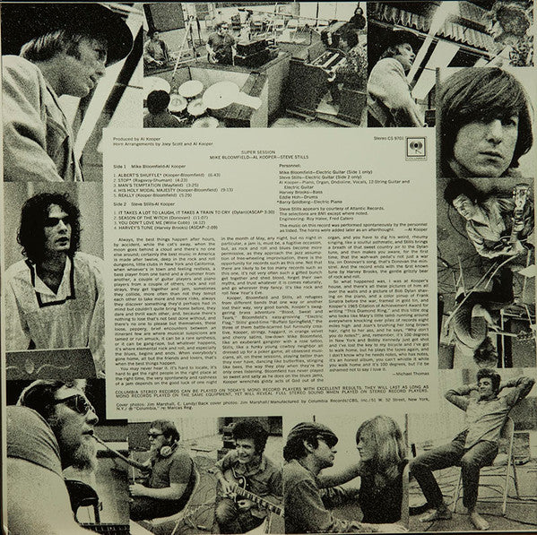 Mike Bloomfield / Al Kooper / Steve Stills* : Super Session (LP, Album, RE)