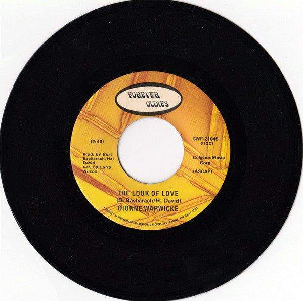 Dionne Warwick : I'll Never Fall In Love Again (7", Single, RE)