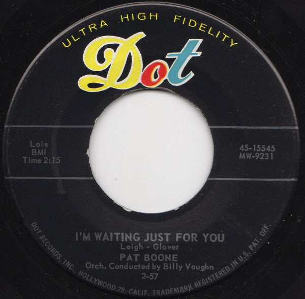 Pat Boone : Why Baby Why (7", Ind)