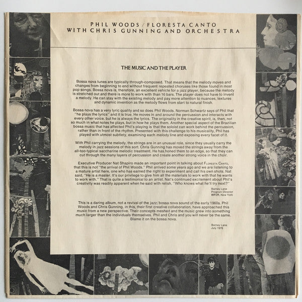 Phil Woods With Chris Gunning And Orchestra* : Floresta Canto (LP, Album)