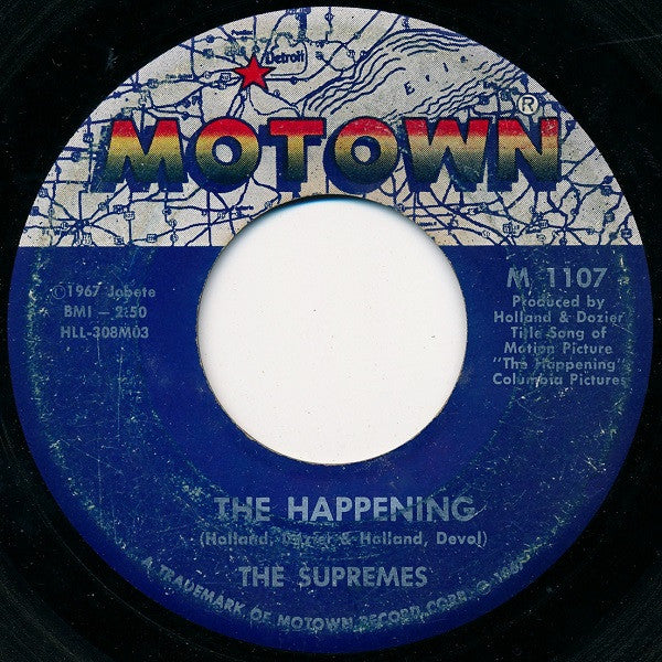 The Supremes : The Happening (7", Single, Nas)
