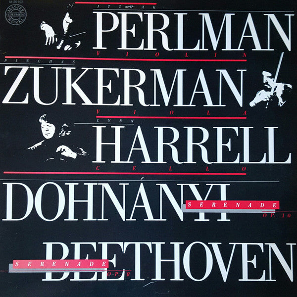 Itzhak Perlman, Pinchas Zukerman, Lynn Harrell - Dohnányi* / Beethoven* : Serenade, Op. 10 / Serenade, Op. 8 (LP, Album)