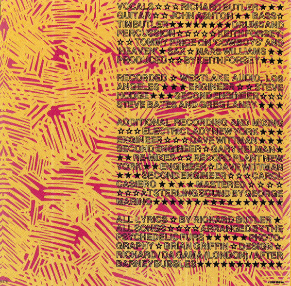 The Psychedelic Furs : Mirror Moves (CD, Album)