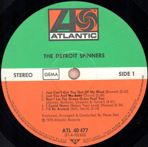 The Detroit Spinners* : The Detroit Spinners (LP, Album, RP)