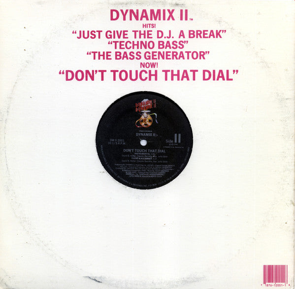 Dynamix II : Don't Touch That Dial (12")